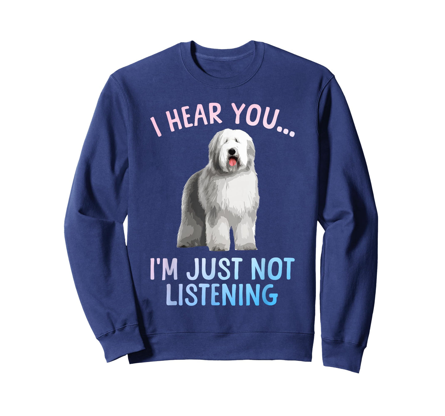 Funny Old English Sheepdog Art for Men Women Sheep Dog Lover T-Shirt