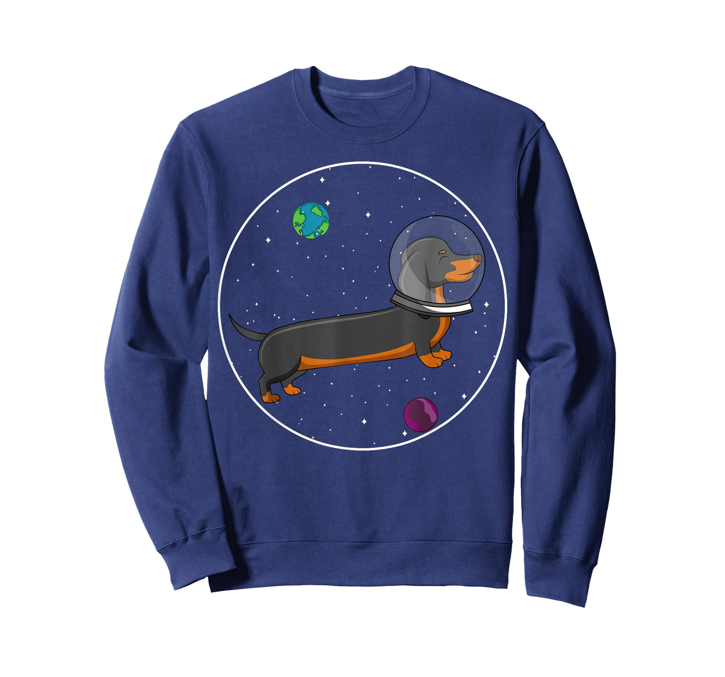 Astronaut Space Dachshund Dog Lover T-Shirt for Men Women Kids