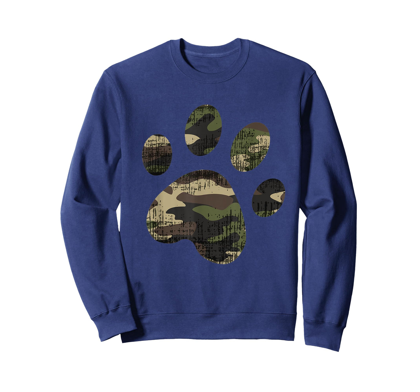 Camo Dog Paw Print funny gift for Pet Parents Men Women Kids T-Shirt