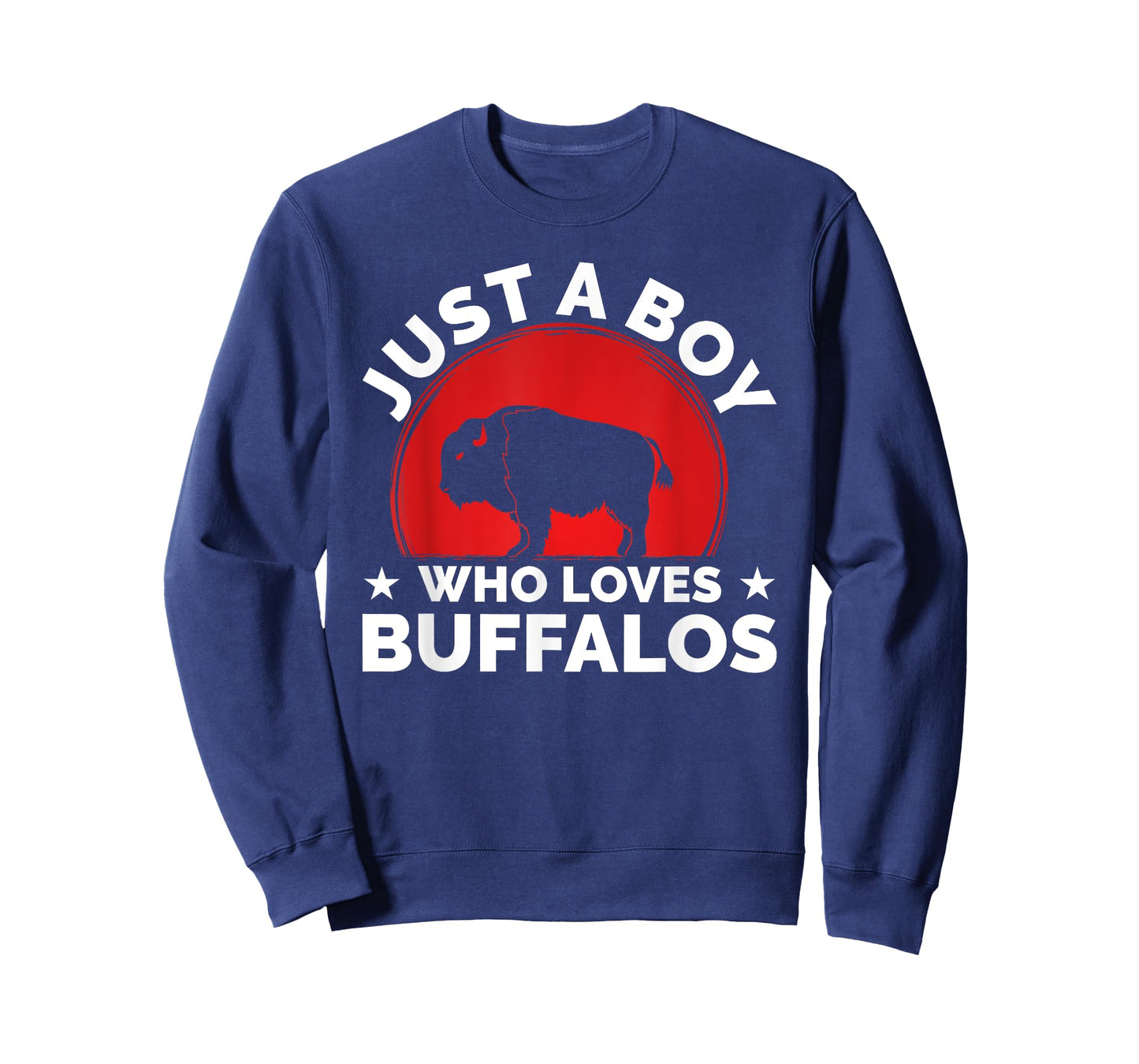 Bison Funny Buffalo Just A Boy Who Loves Buffalos T-Shirt