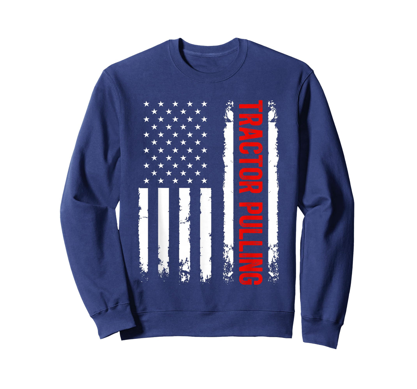Tractor Pulling American Flag 4th of July T-Shirt