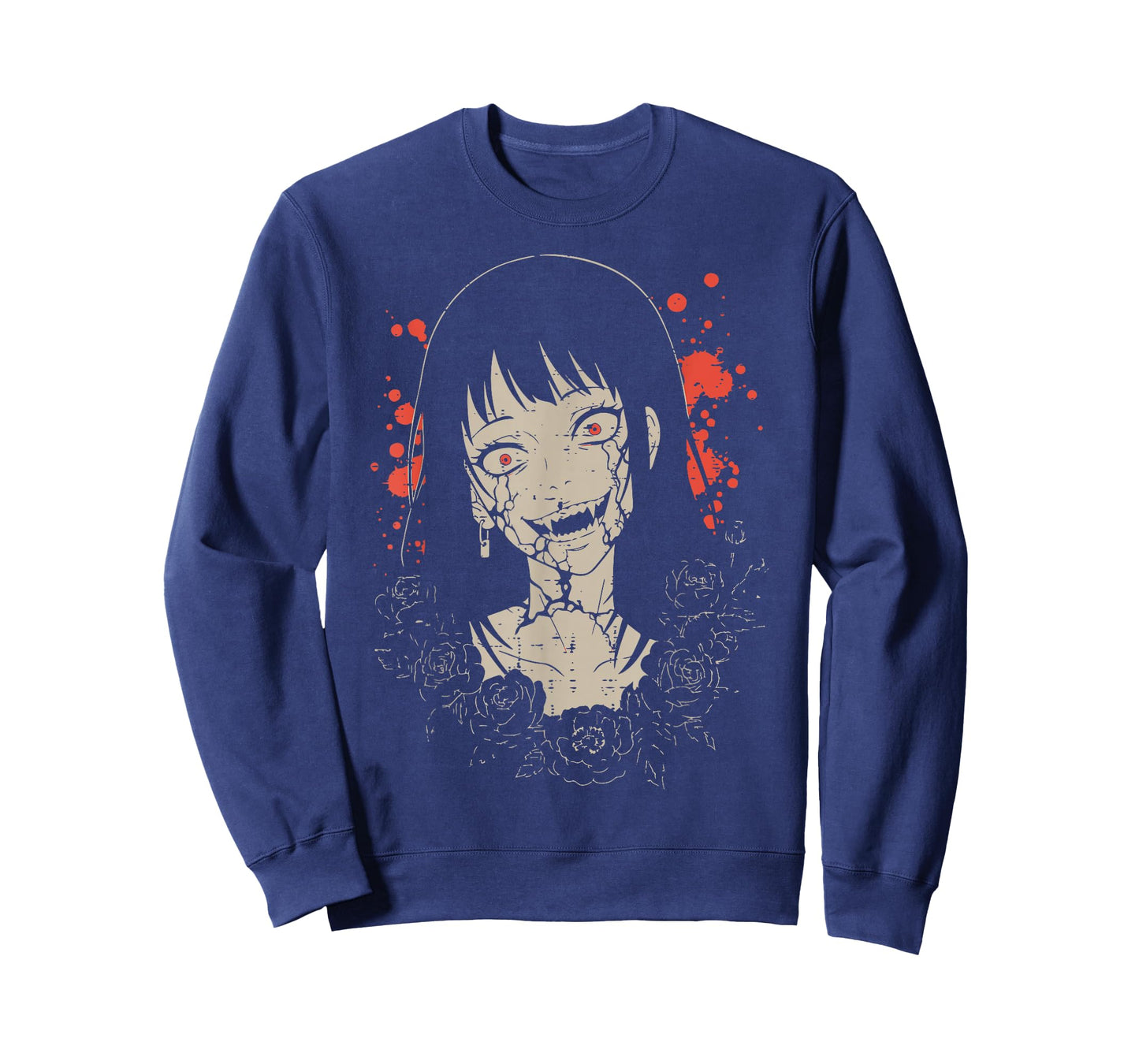 Zombie Anime Girl Japanese Manga Art Goth Women Men Kids T-Shirt