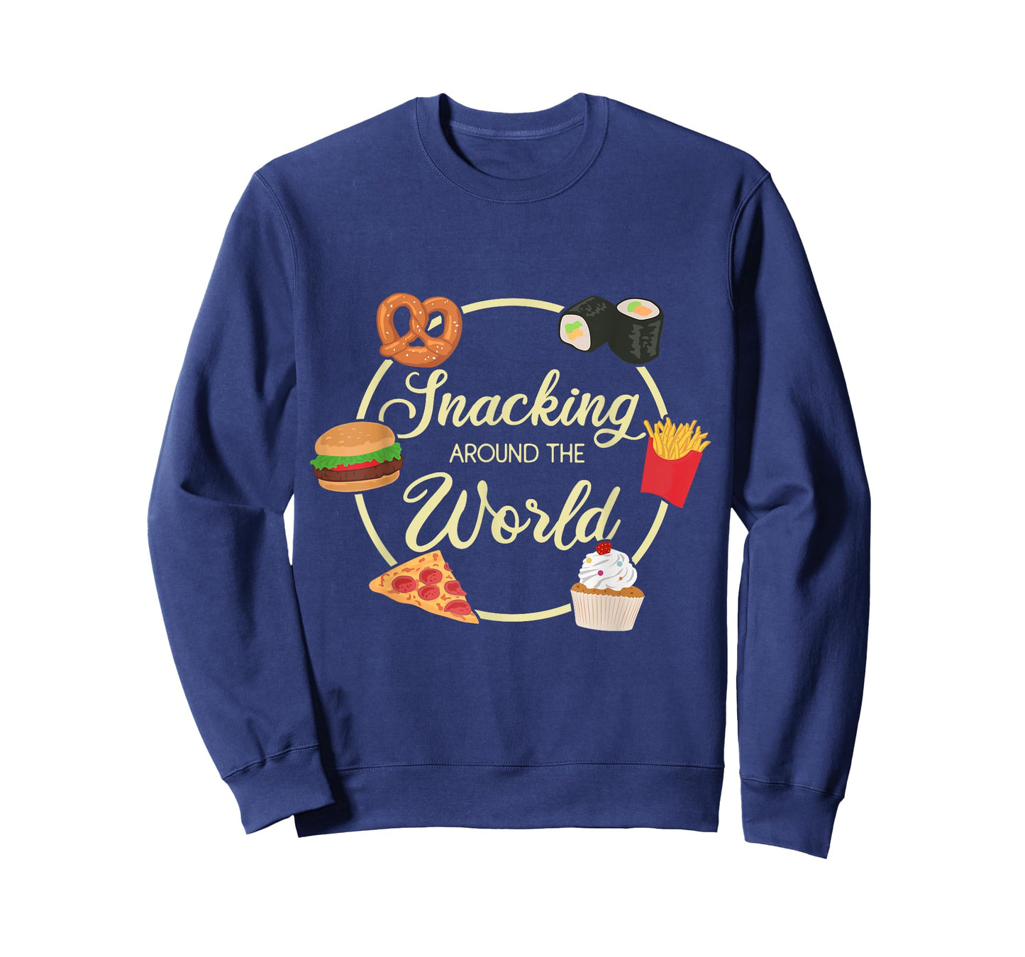 Snacking Around The World Traveling funny World Traveler T-Shirt