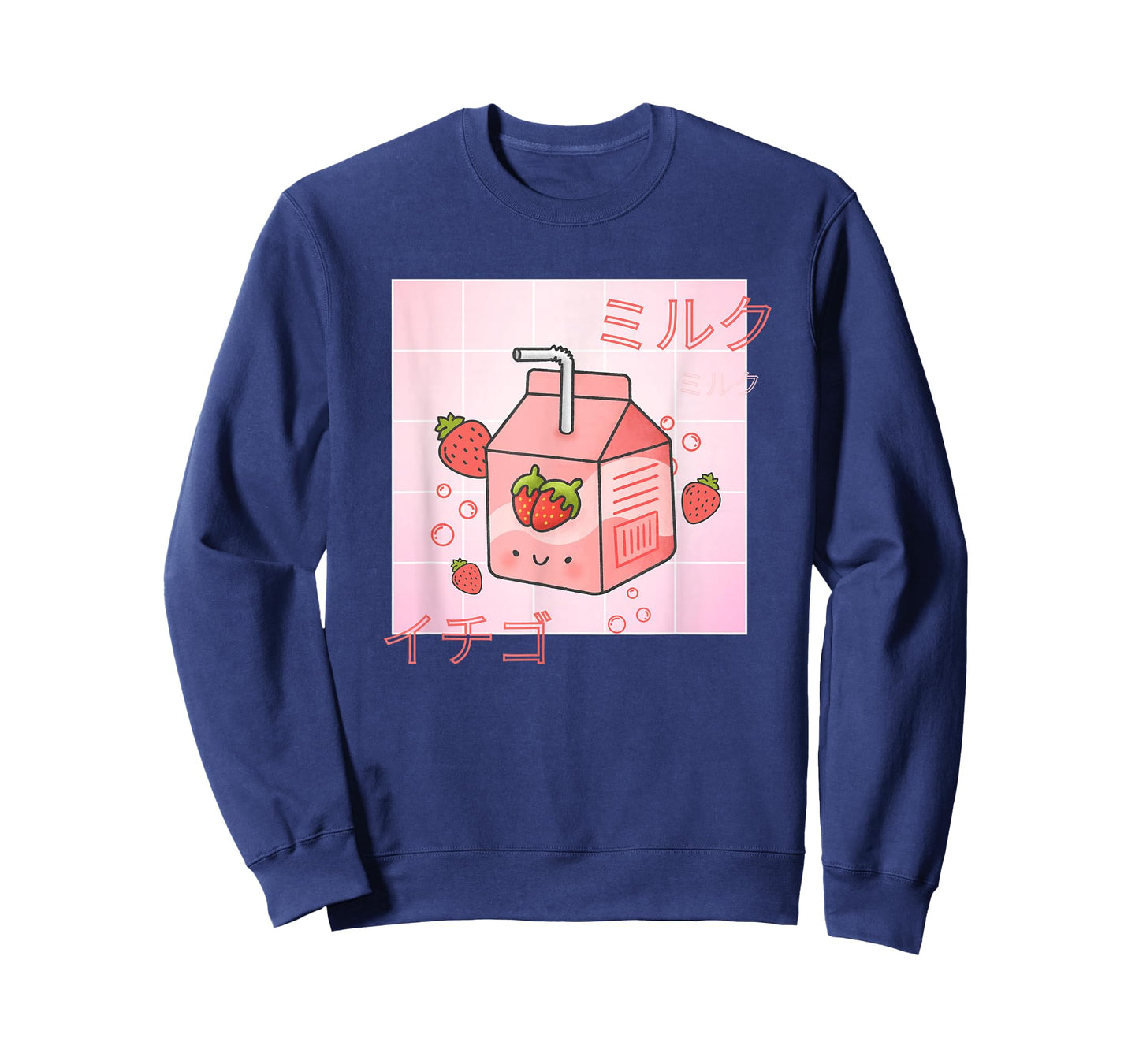 Funny Retro 90s Japanese Kawaii Strawberry Milk Carton T-Shirt