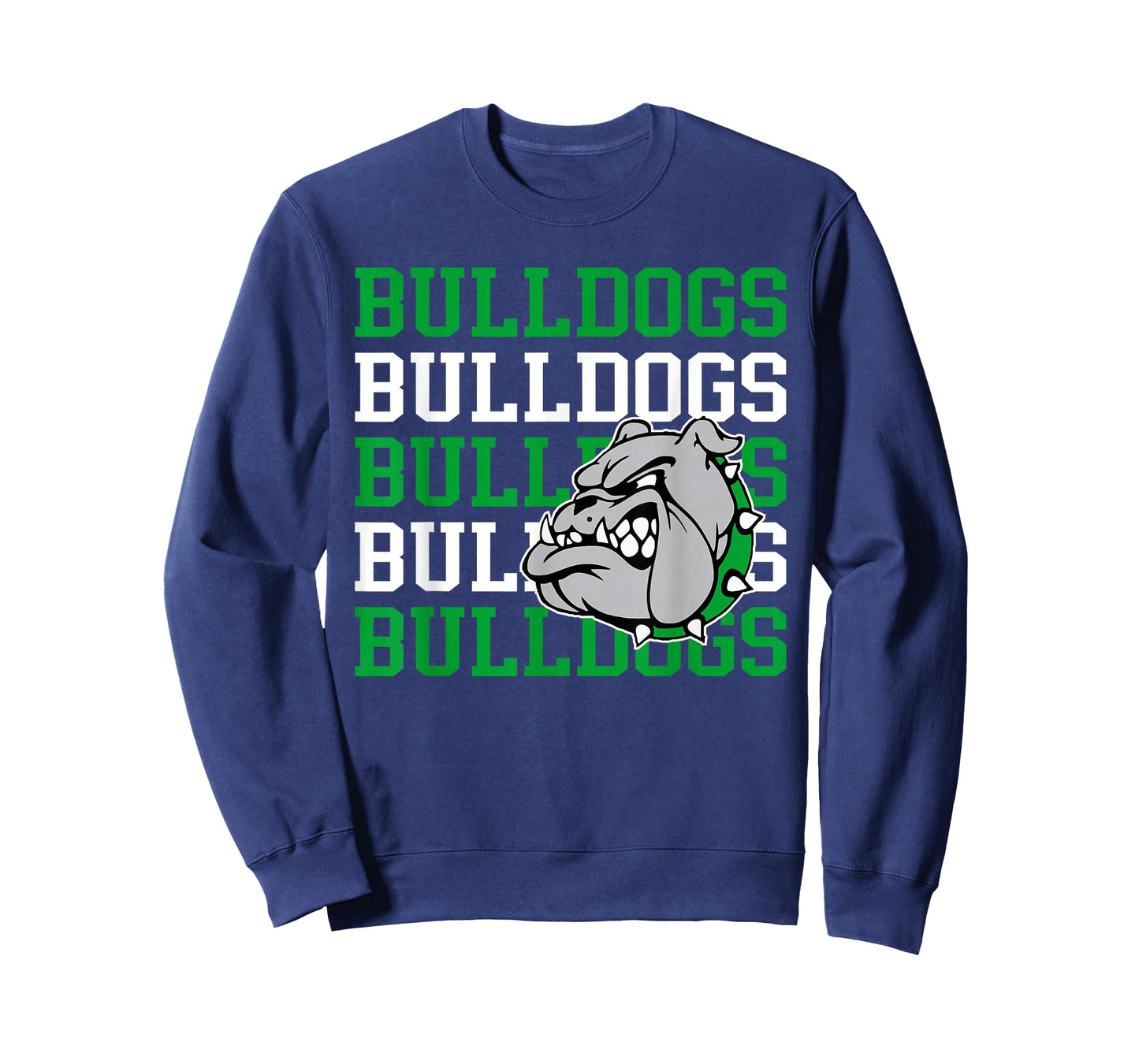 Green Bulldogs School Spirit Mascot Teacher Back to School T-Shirt