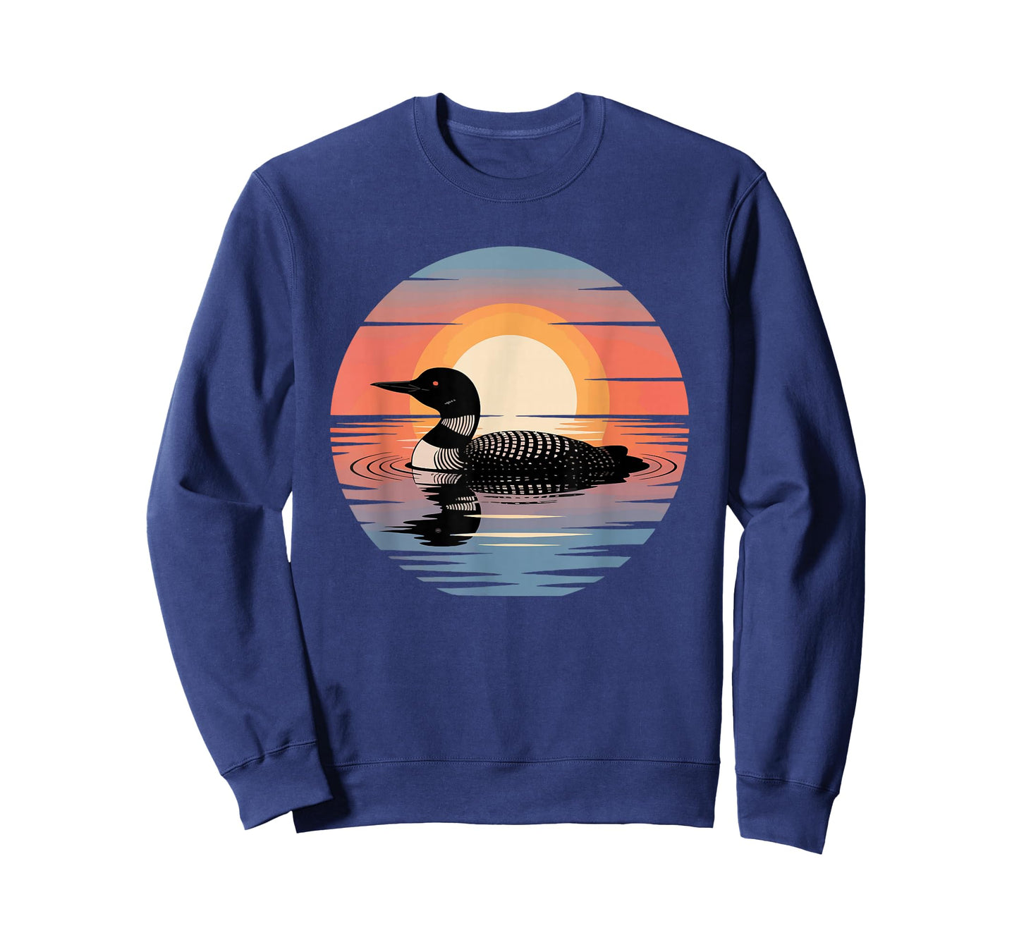 Loon Bird Watcher Sunset Common Loon T-Shirt