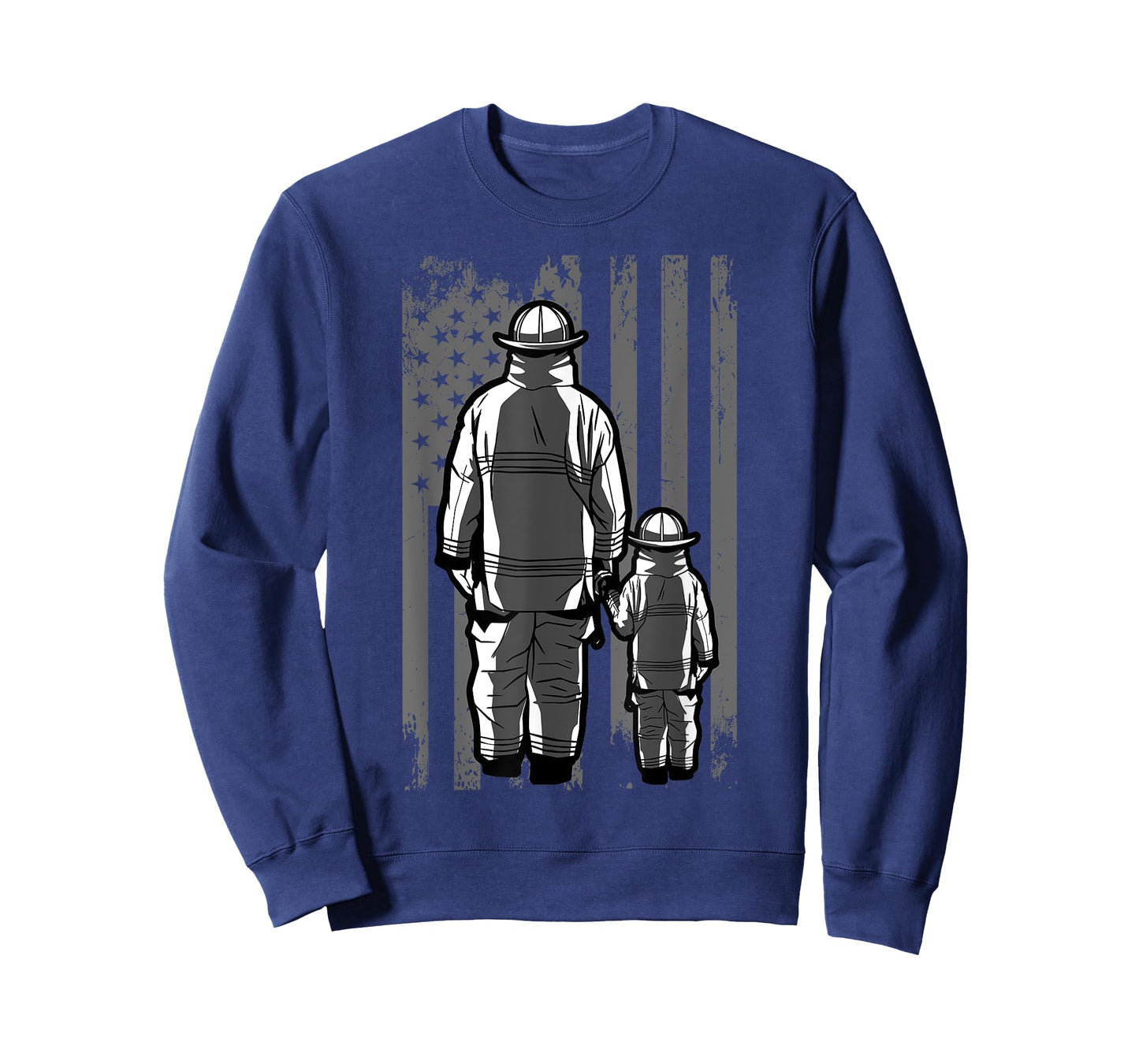 Firefighter Dad Firefighting Patriotic Fireman Father's Day T-Shirt