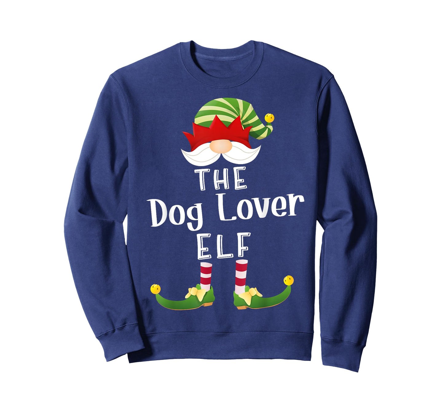 Dog Lover Elf Group Christmas Funny Pajama Party T-Shirt for Men Women
