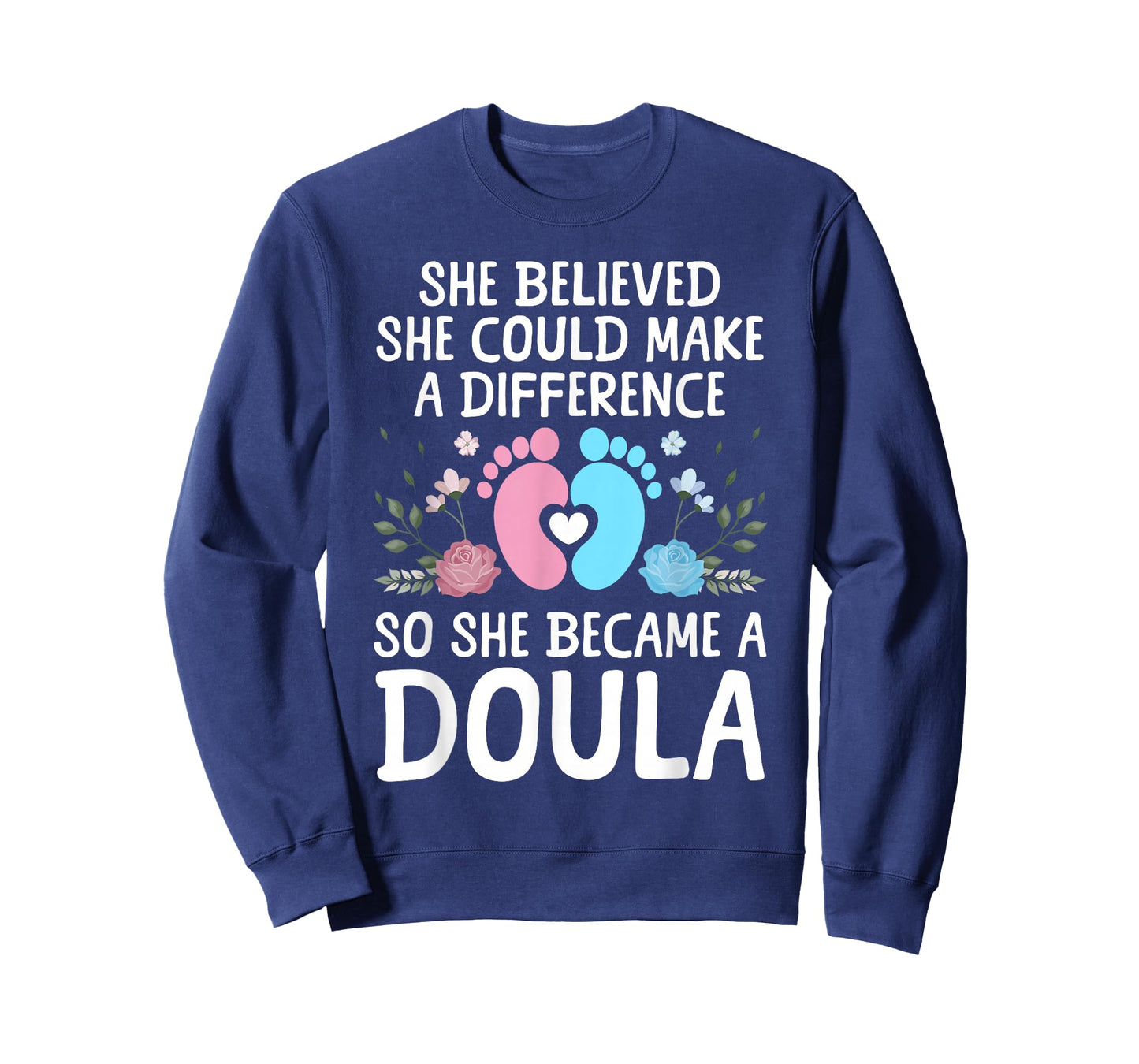 Funny Doula Gift Doula Stuff & Midwife Accessories Unisex-Adults Black Small Modern Casual Round Neck Short Sleeve T-Shirt