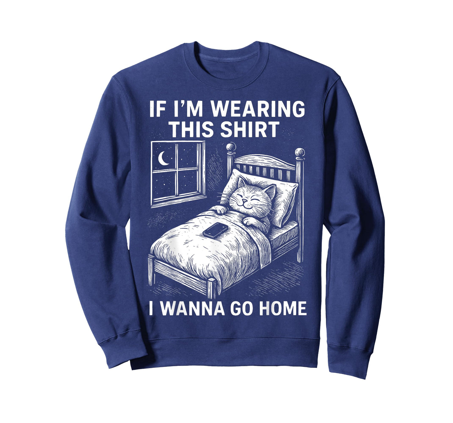 Funny Cat Sleep Quote Introvert Humor Going Home T-Shirt