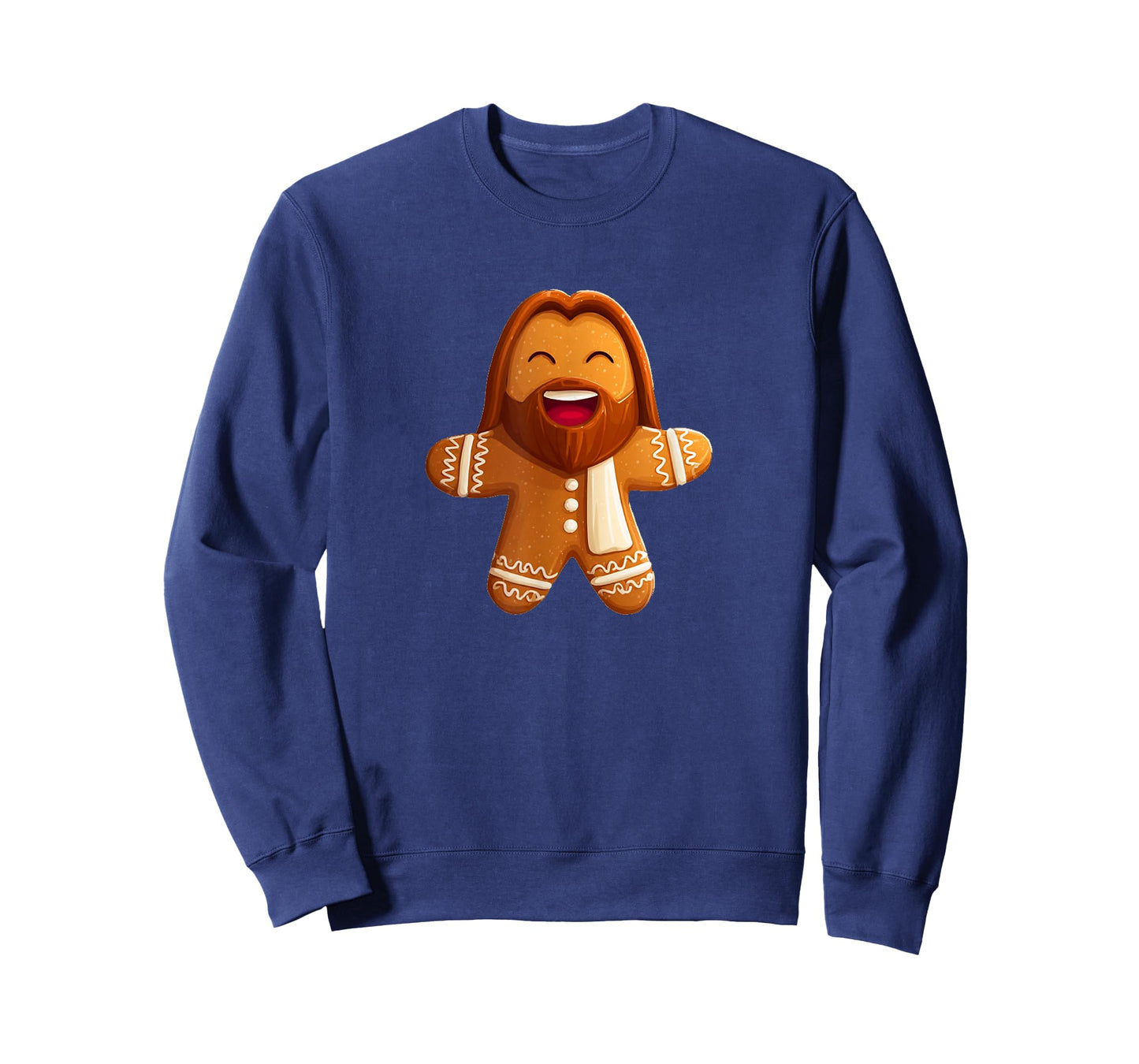 Laughing Lord Jesus as Gingerbread Man Costume T-Shirt