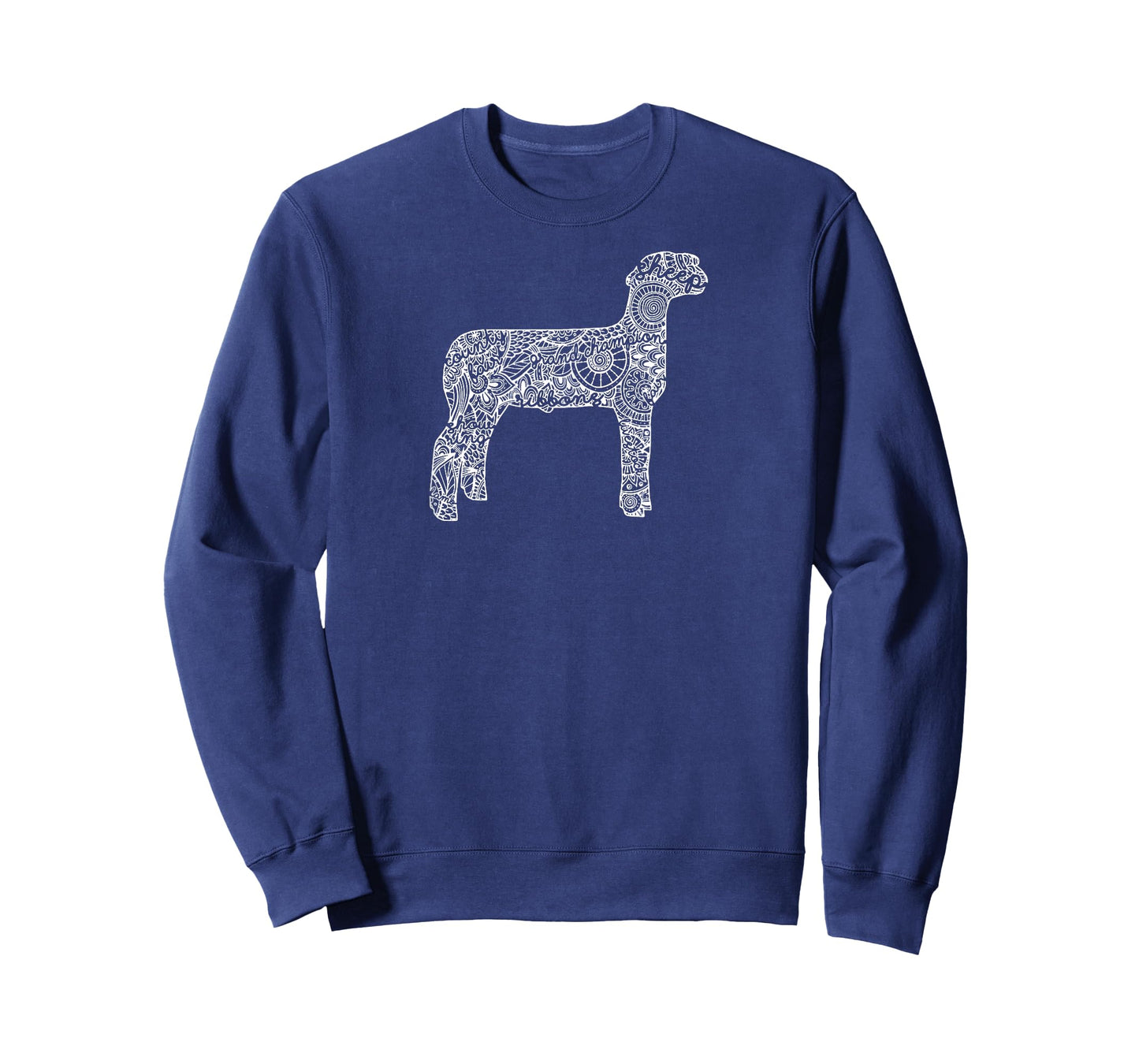 Sheep Livestock Show Mandala T-Shirt - Lamb Ram Stock Show T-Shirt