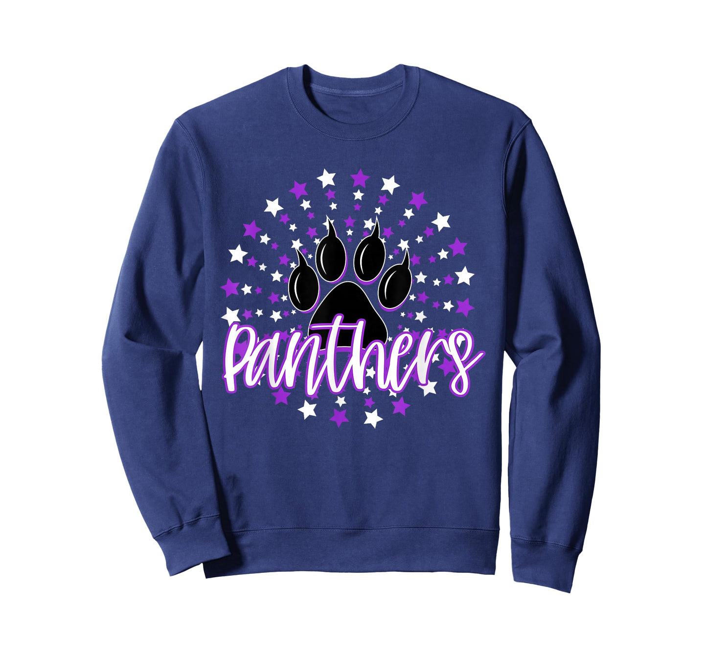 Purple Panthers Star School Spirit Panther Pride Mascot T-Shirt
