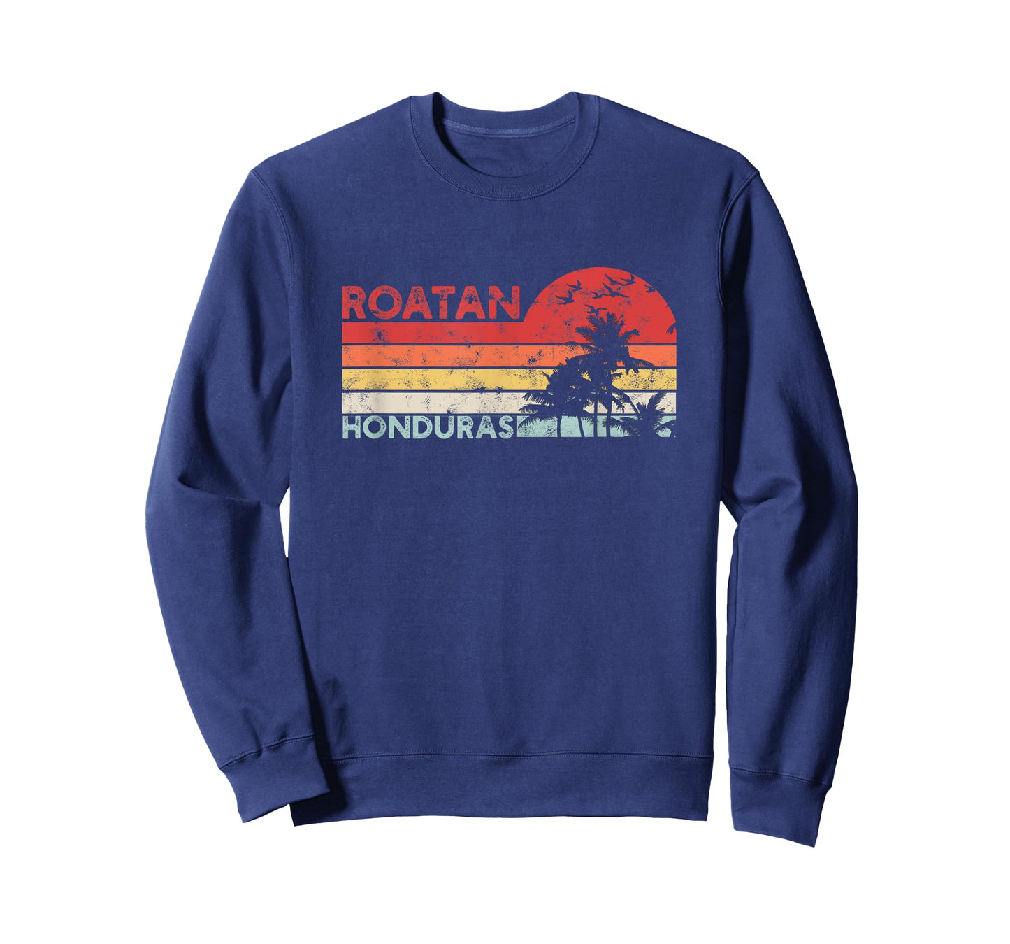 Roatan Honduras Vintage Striped - Honduras Country Paradise T-Shirt