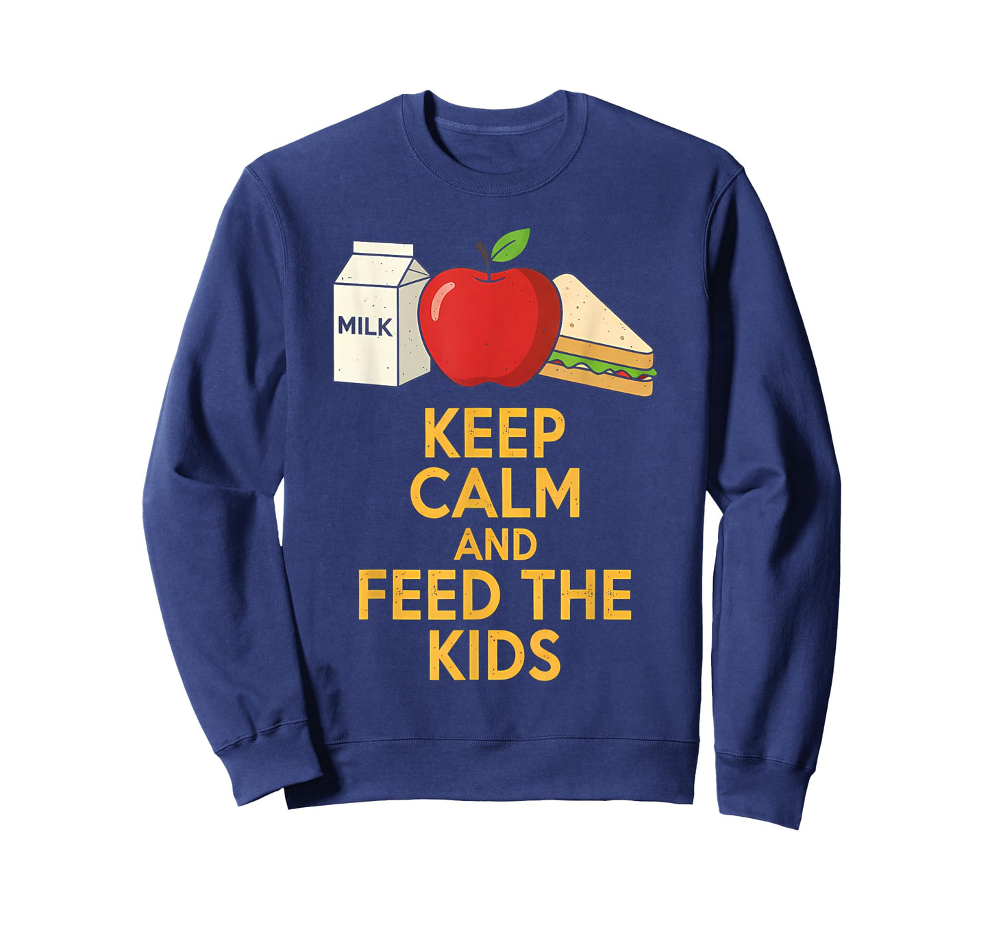 Keep Calm and Feed The Kids Funny Lunch Lady Tee T-Shirt