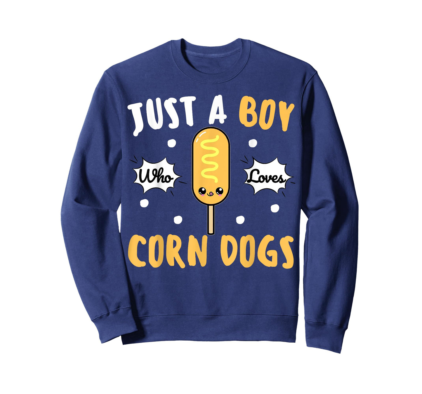 Cute Kawaii Funny Corndog Just a Boy Who Loves Corn Dogs T-Shirt