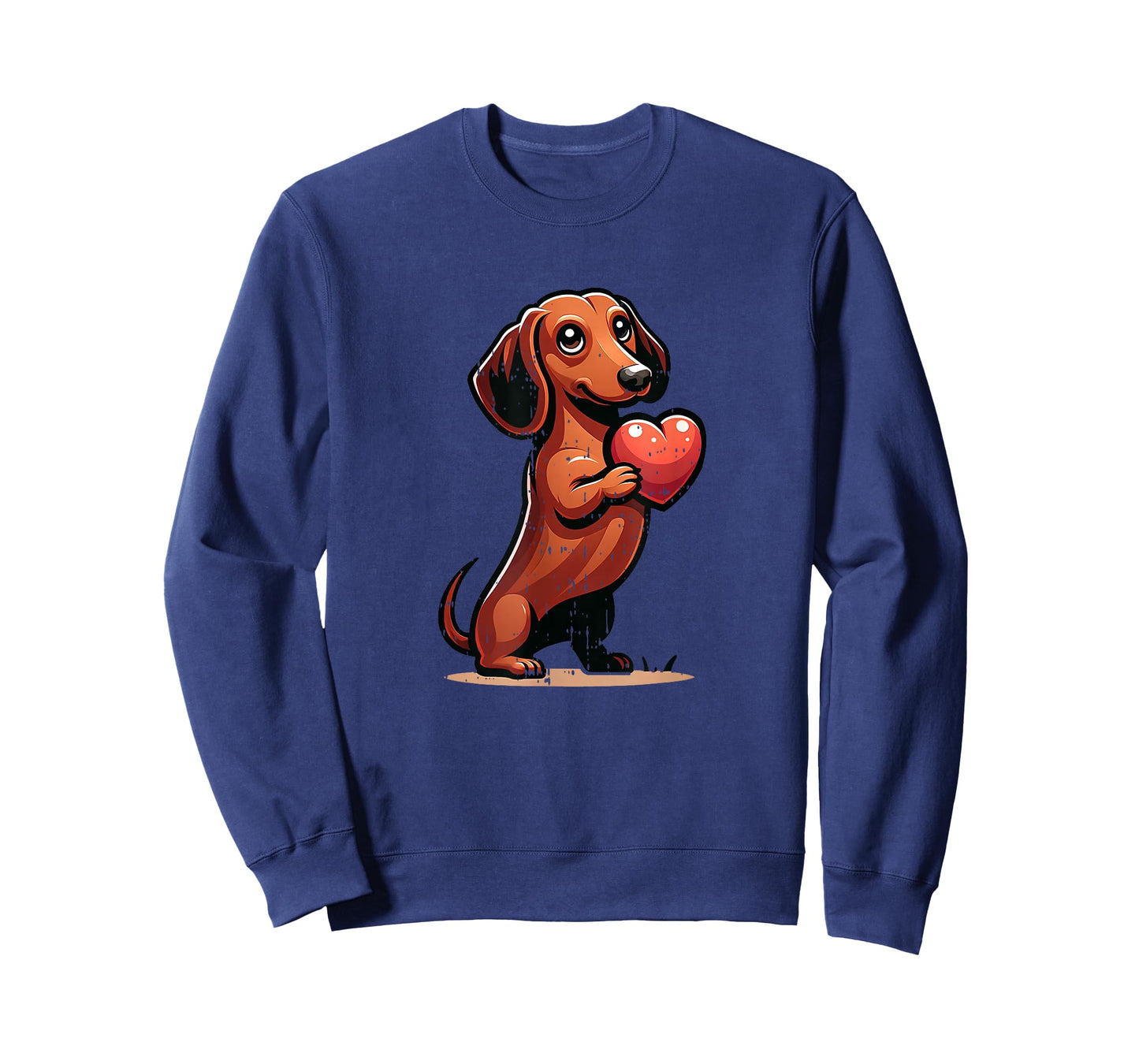 Cute Dachshund Valentines Day Heart Lover Dog Mom Dad Women T-Shirt