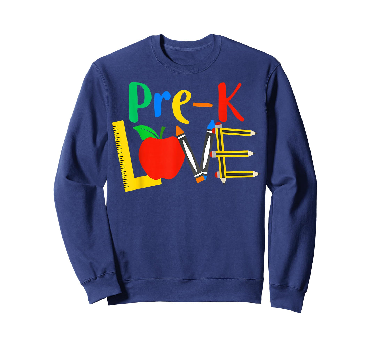 Pre-K Love, Teacher Student Classroom Gift Tools Design T-Shirt