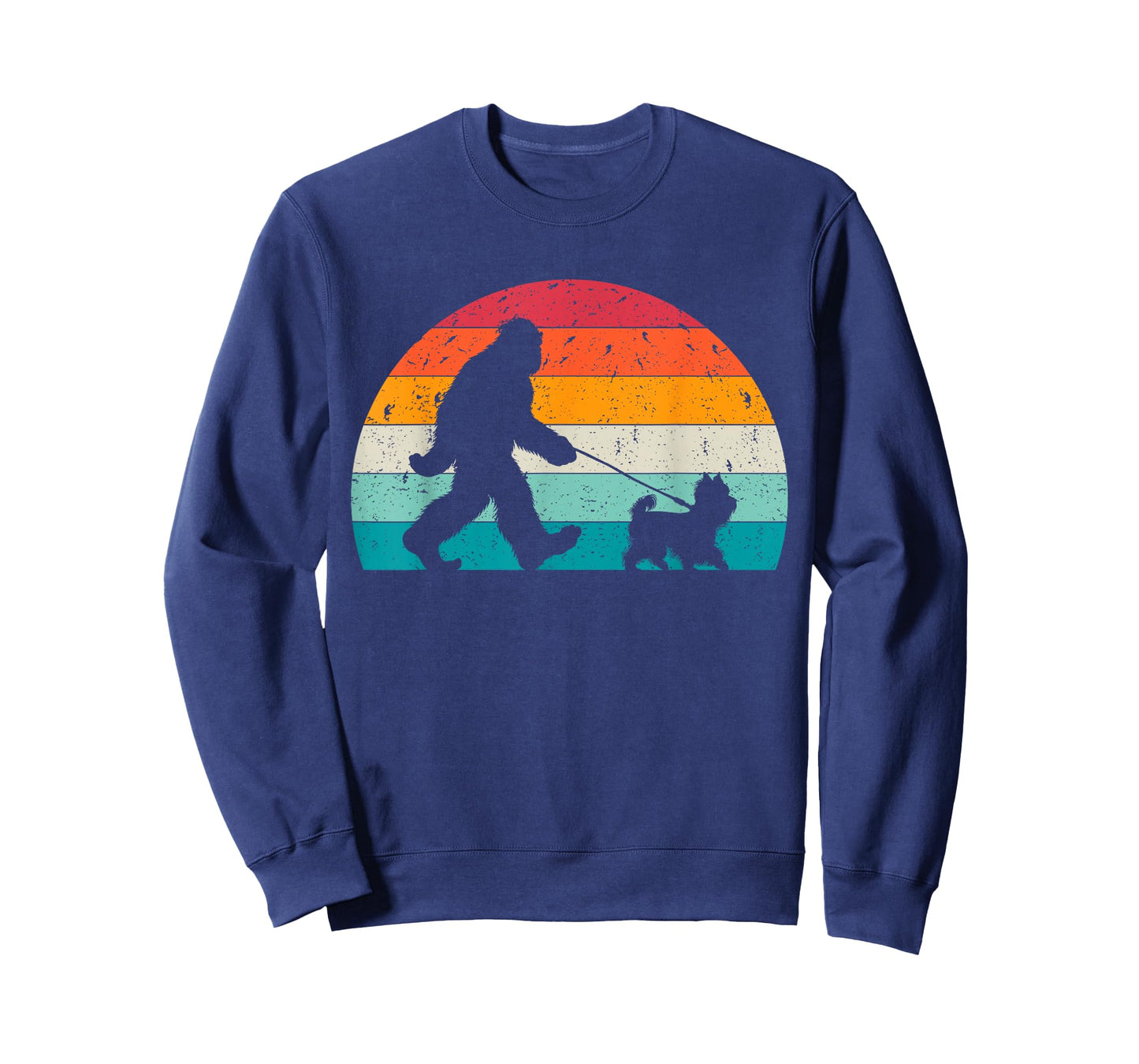 Bigfoot Walking a Dog Funny Yorkshire Terrier Lovers Dog Dad T-Shirt for Men Women Girls Kids