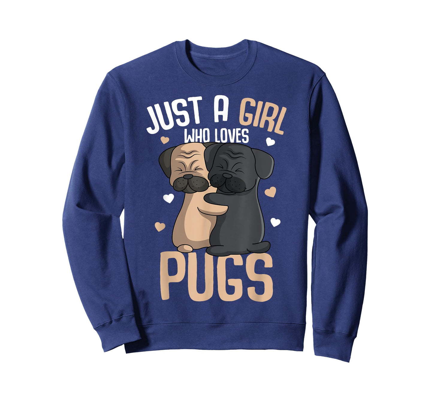 Just a Girl who loves Pugs Kids Girls Pug Lover T-Shirt
