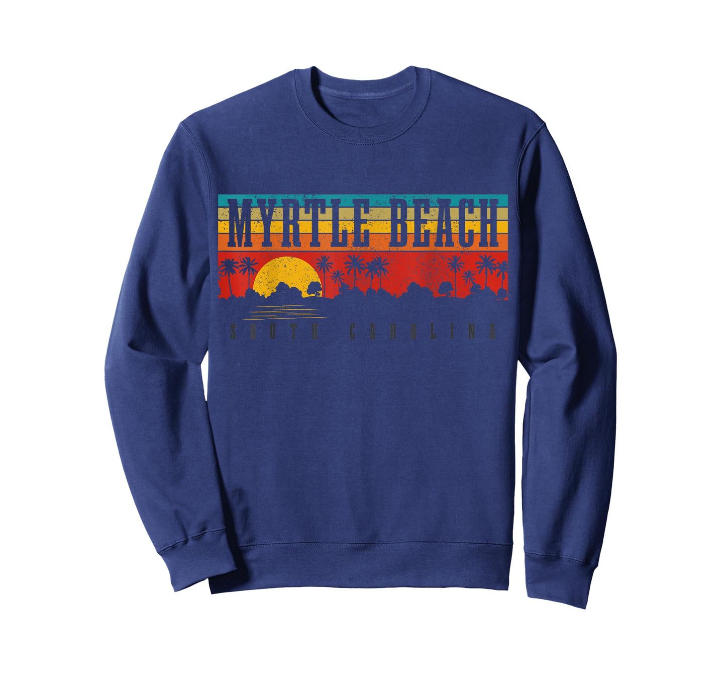 Myrtle Beach South Carolina Vintage Retro Surfing T-Shirt