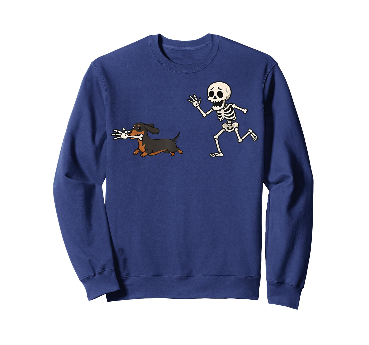 Dachshund Skeleton Hand Halloween T-Shirt