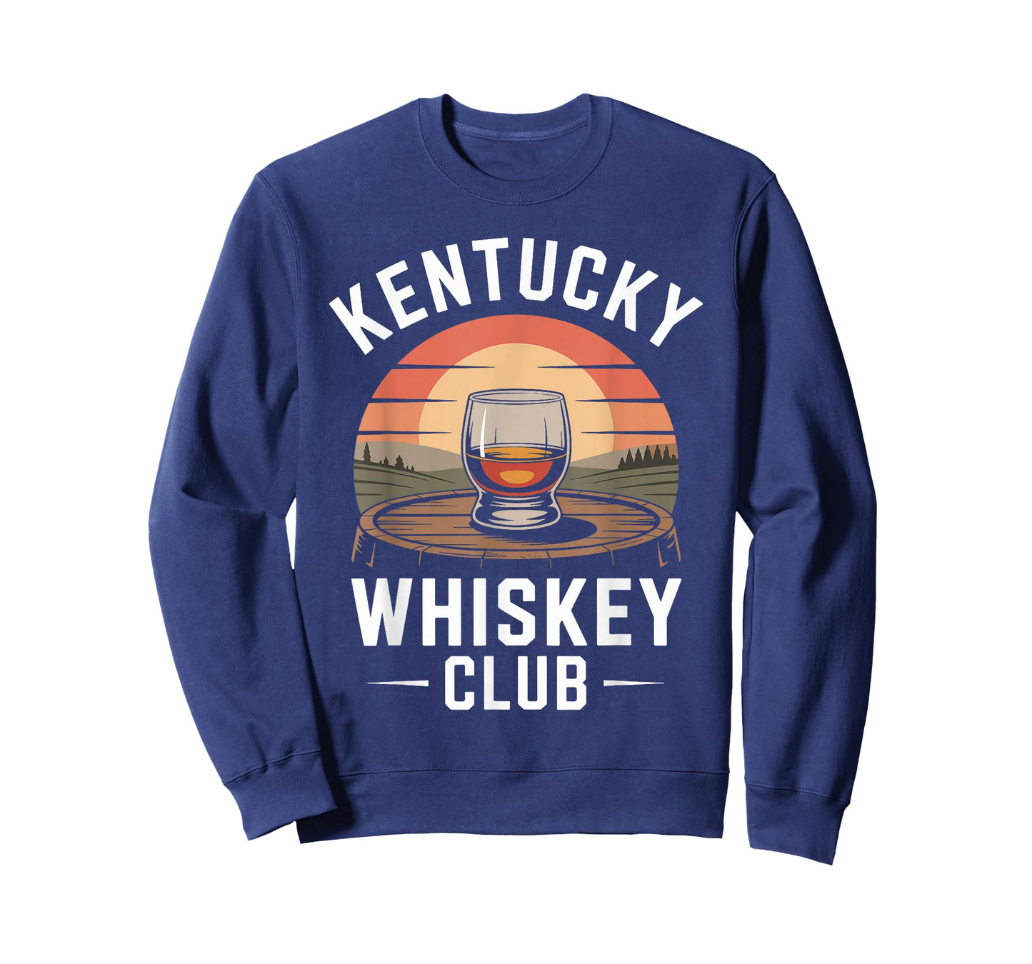 Kentucky Whiskey Club Vintage Sunset Retro Bourbon T-Shirt