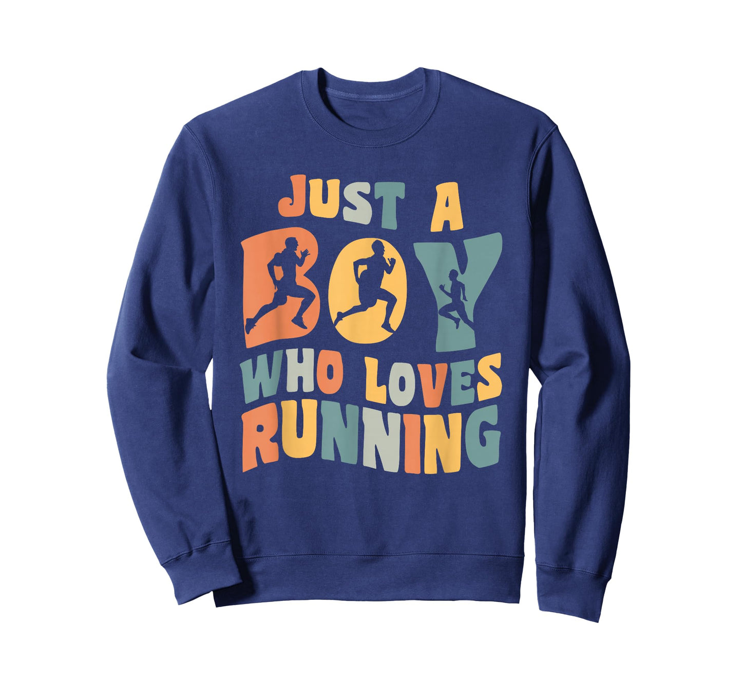 Just A Boy Who Loves Running Apparel Run Quote Marathon T-Shirt
