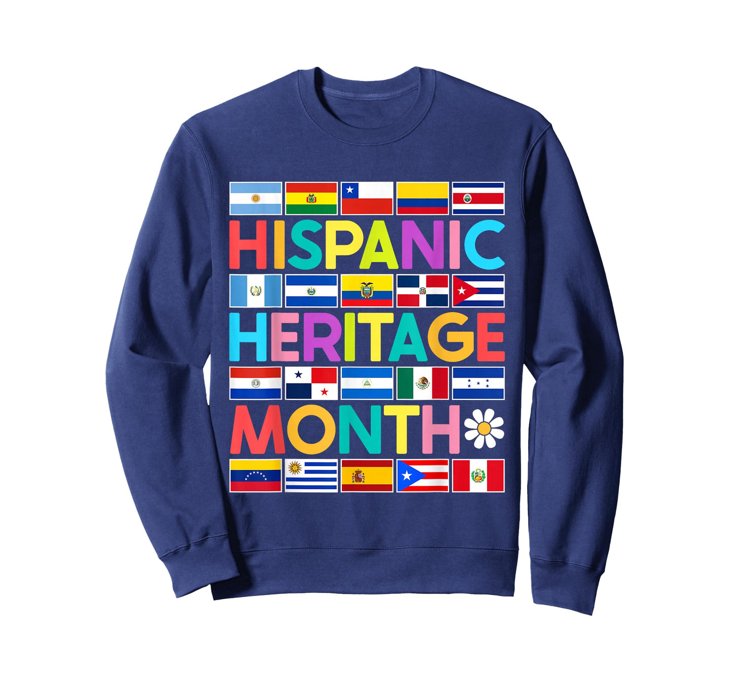 National Hispanic Heritage Month All Countries Flags T-Shirt