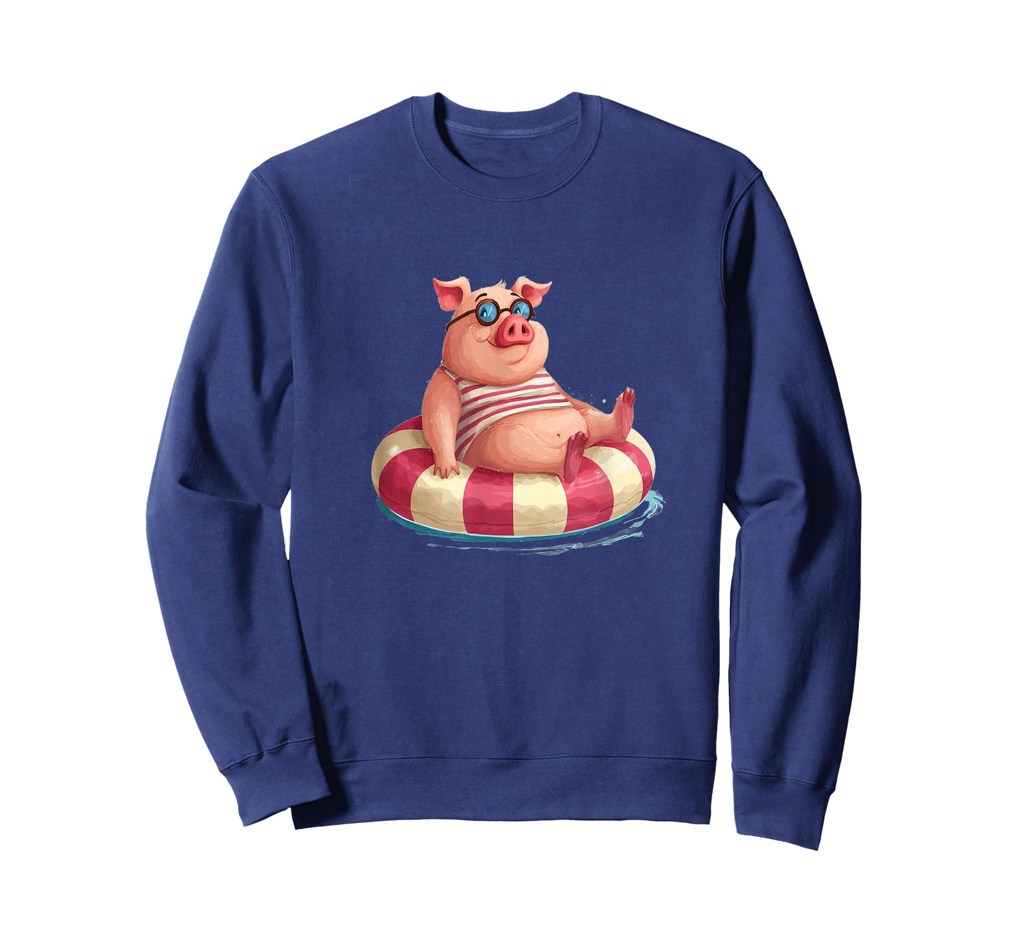 Cool Pool Ring Pig Graphic for Adults and Kids T-Shirt