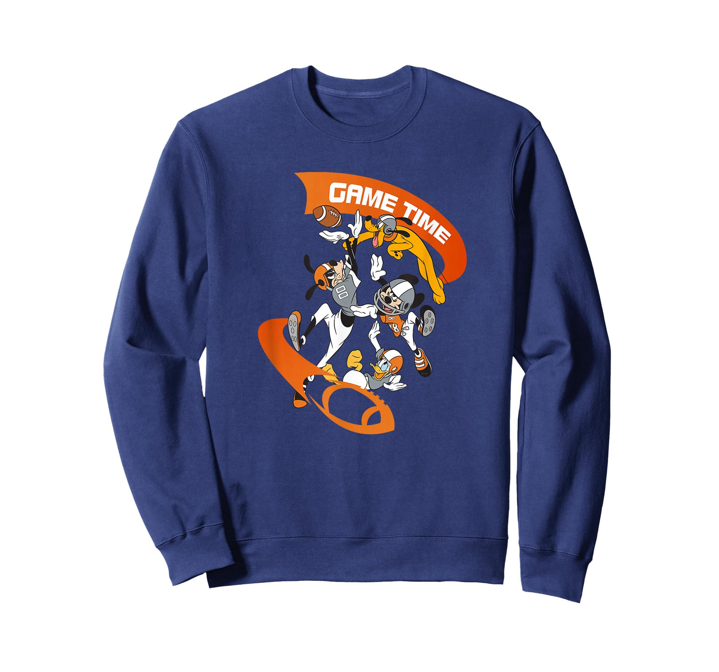 Disney Mickey Goofy Donald & Pluto Game Time Football Sports T-Shirt