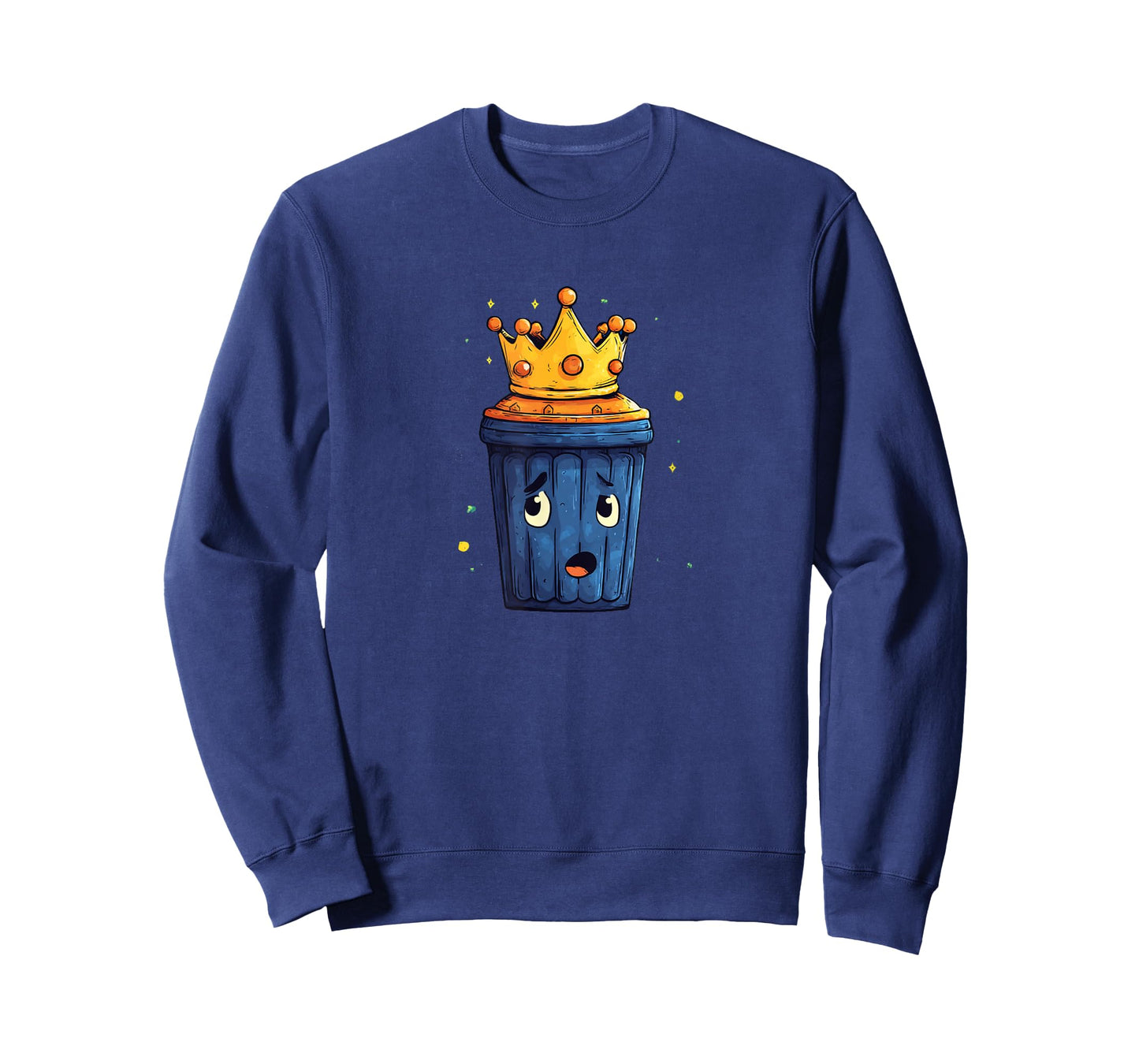 Friendly Trash Can with Nice Crown T-Shirt
