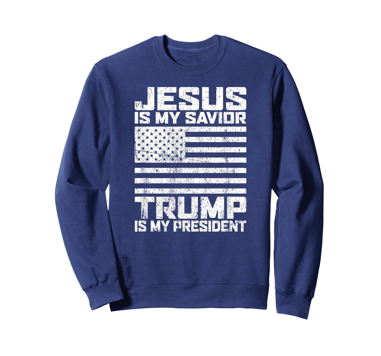 "Jesus is my Savior - Trump is my President" vintage white T-Shirt