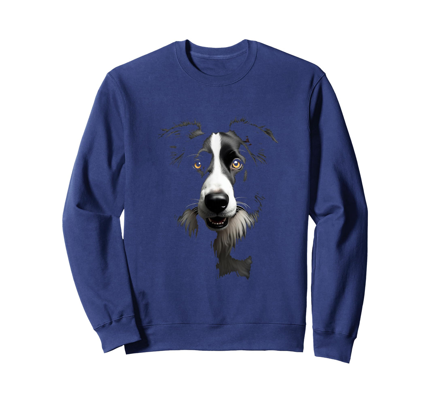 Black Border Collie Dog Collie Face T-Shirt