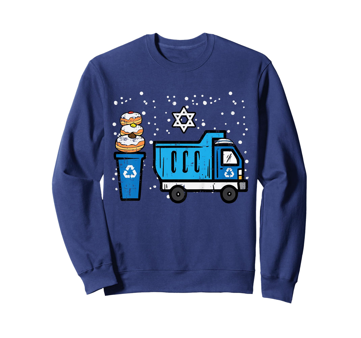 Kids Hanukkah Dump Recycling Truck Chanukah Boys Toddler Youth T-Shirt