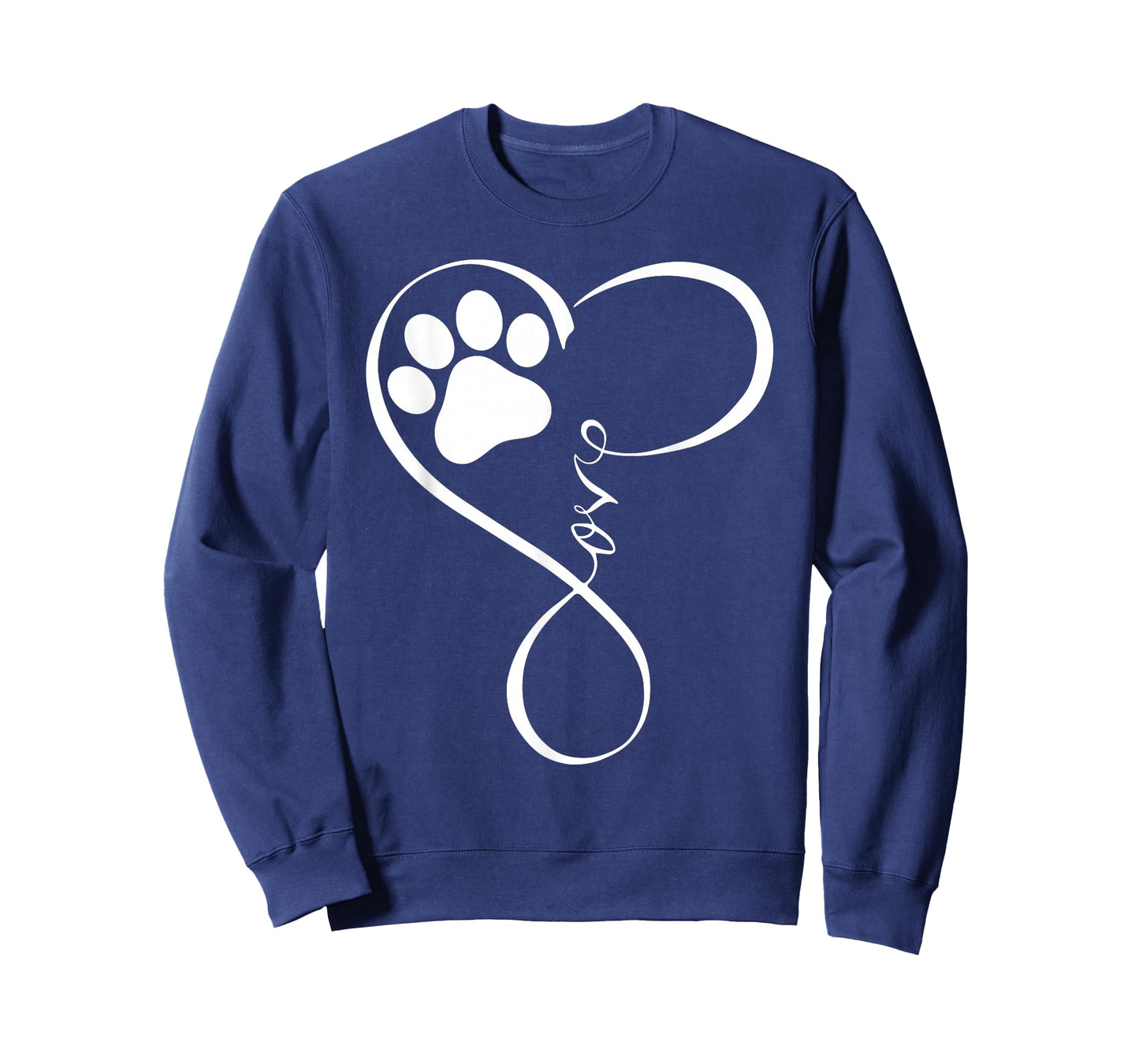 Dog Love Paw Funny Pawprint Design Dog Owner Cute Pet Lover T-Shirt