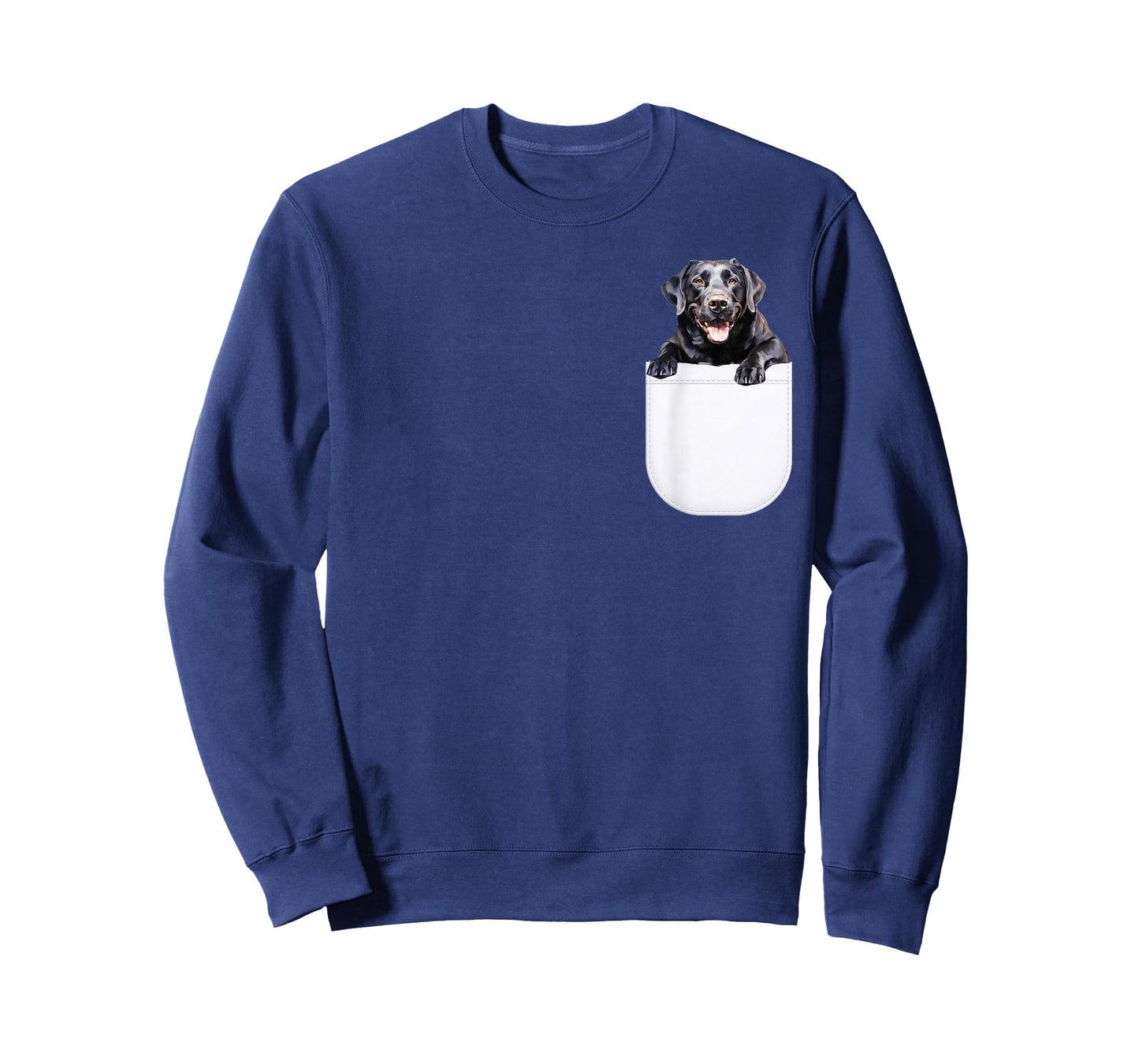 Black Labrador Dog in Pocket, Black Lab Dog Owners Lover T-Shirt