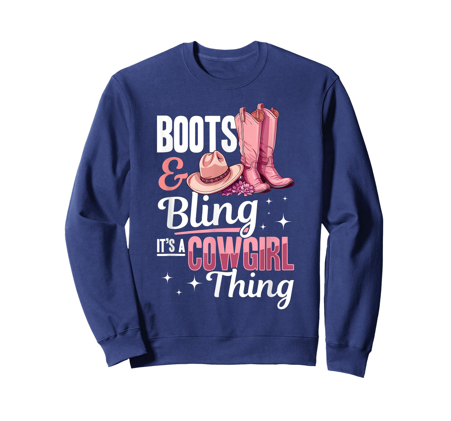 Rodeo Western Country Southern Cowgirl hat - Boots & Bling T-Shirt
