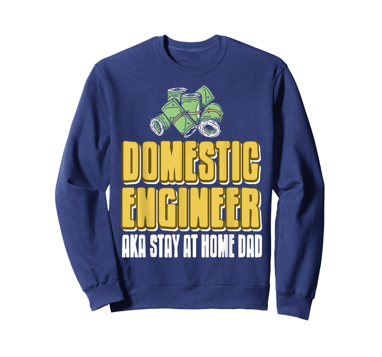Domestic Engineer Funny Stay at Home Dad Humor T-Shirt