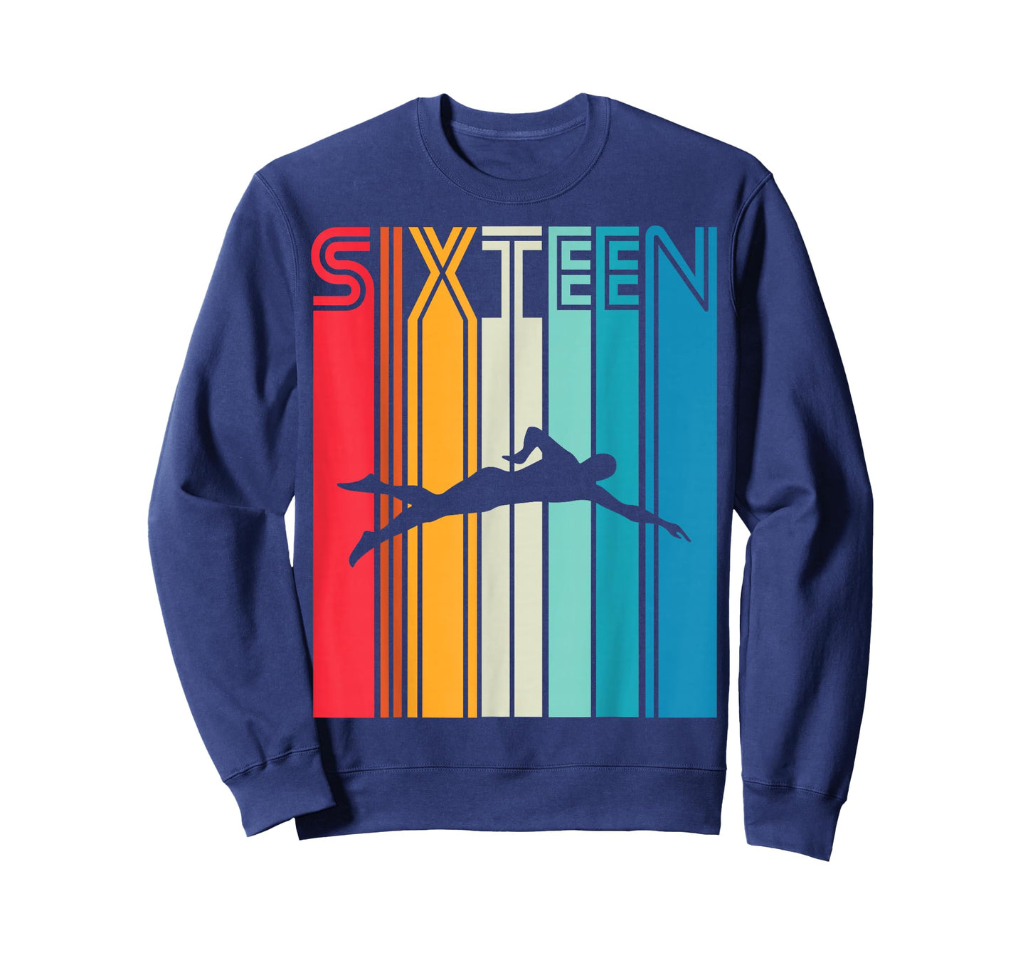 16th Birthday Gift Swimming Retro Swimmer T-Shirt