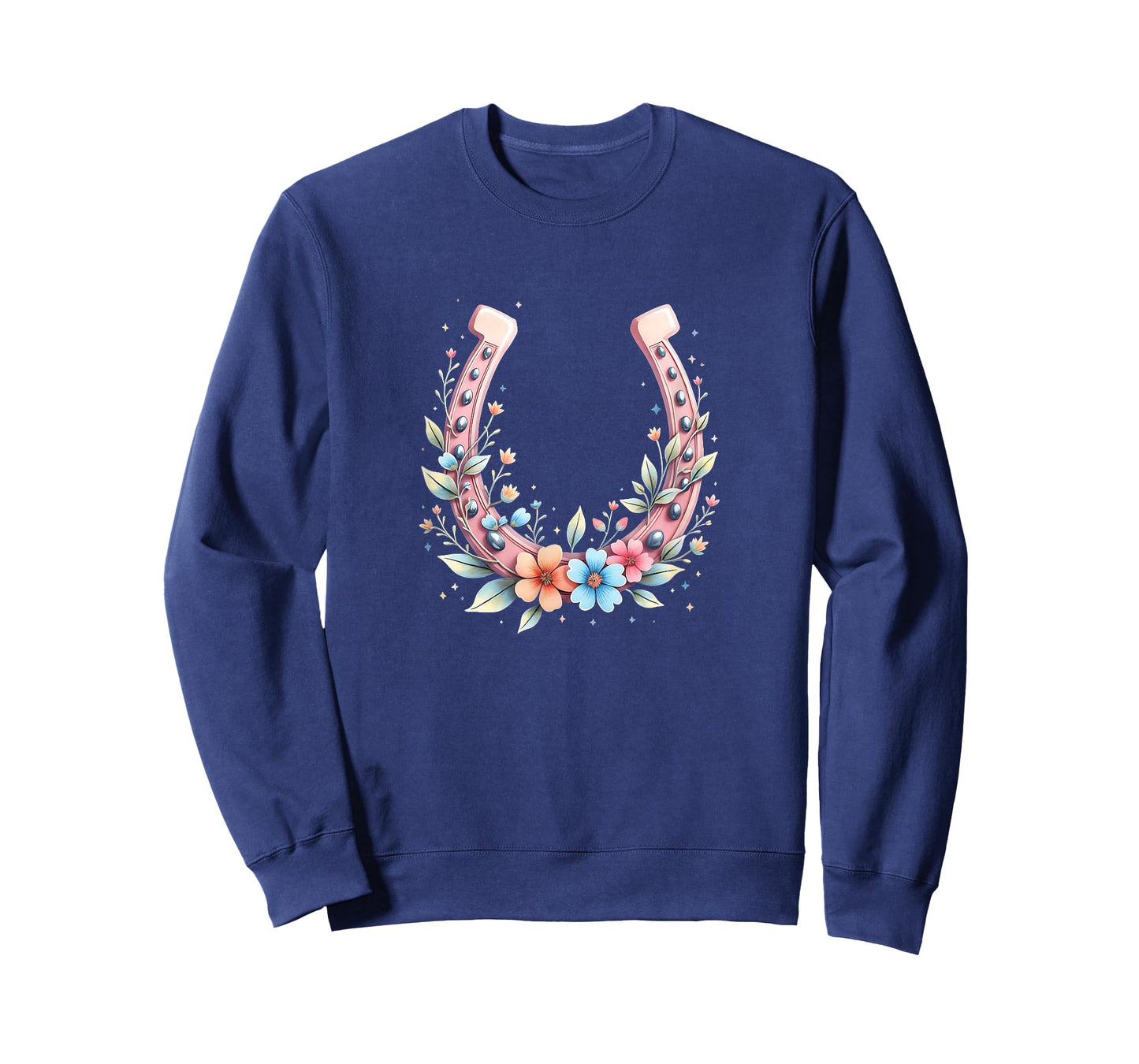 Horseshoe with Flowers, Horse Girl T-Shirt