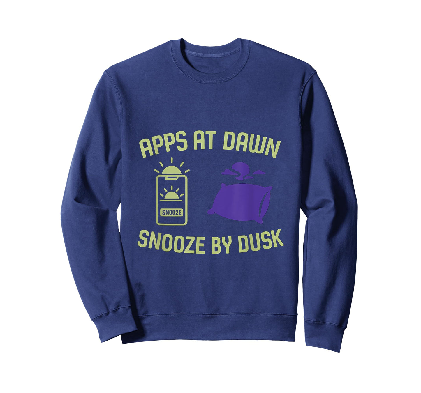 Apps at Dawn, Snooze by Dusk Digital Clock Graphic T-Shirt