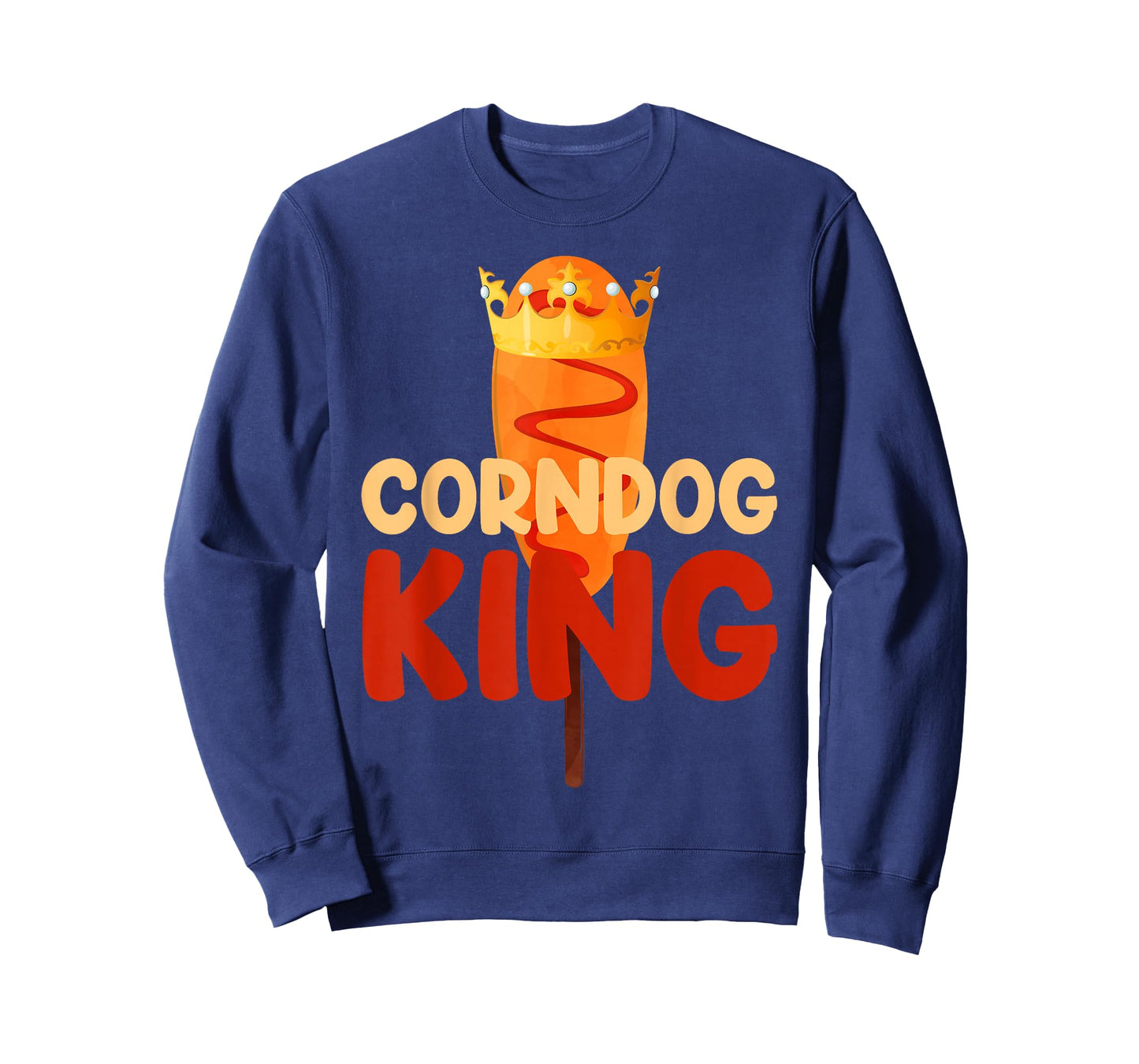 Corn Dog King Funny Corndog Hot Dog Sausage Stick men kids T-Shirt