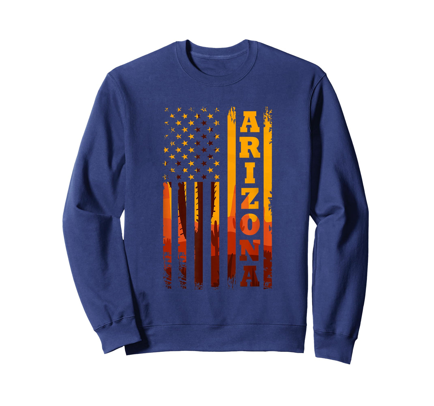 Arizona American Flag Landscape Cactus Patriotic T-Shirt