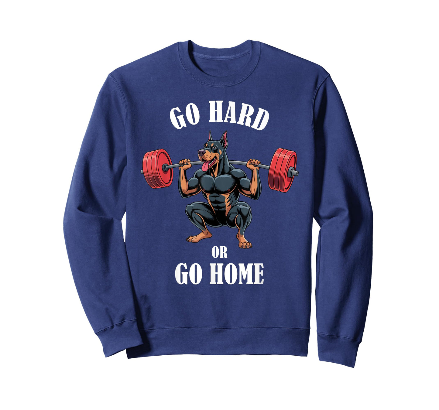Doberman Pinscher Gym Shirt Doberman Squats Weightlifting T-Shirt