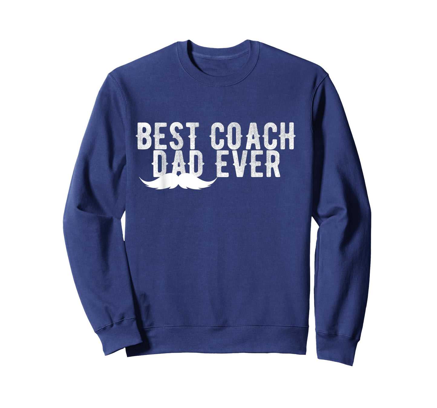 Best Coach Dad Ever Mustache Vintage T-Shirt