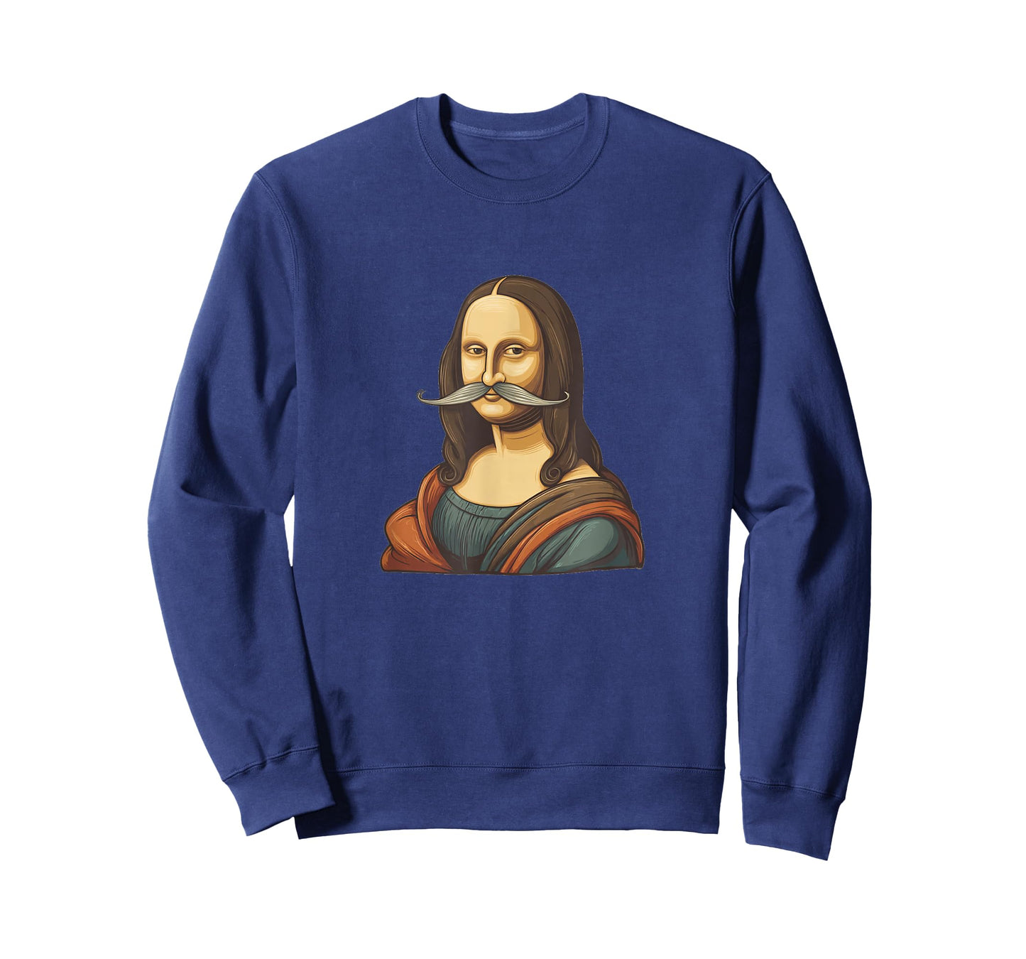 Artful Mustache Beard with Mona Lisa Costume T-Shirt