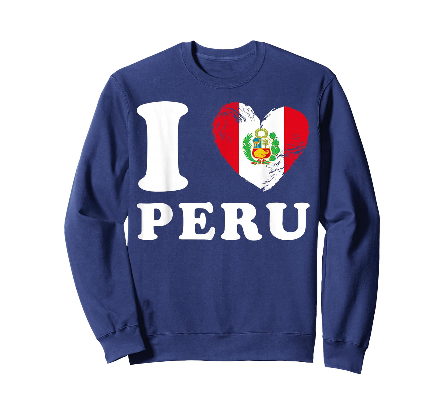 I Love Peru - Heart Flag Peru T-Shirt