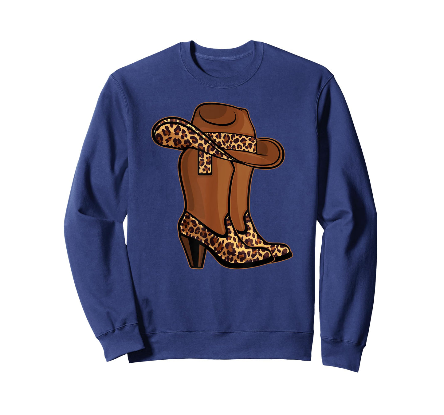 Cowgirl Boots and Hat leopard print T-Shirt