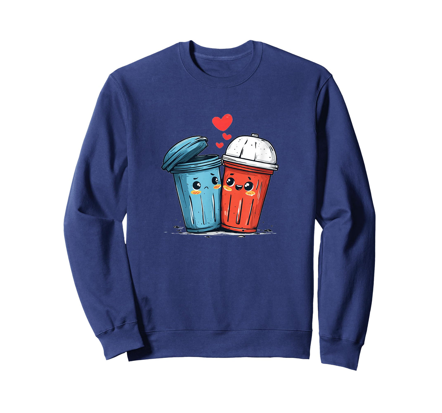 Funny Loving Trash Can Graphic Costume T-Shirt